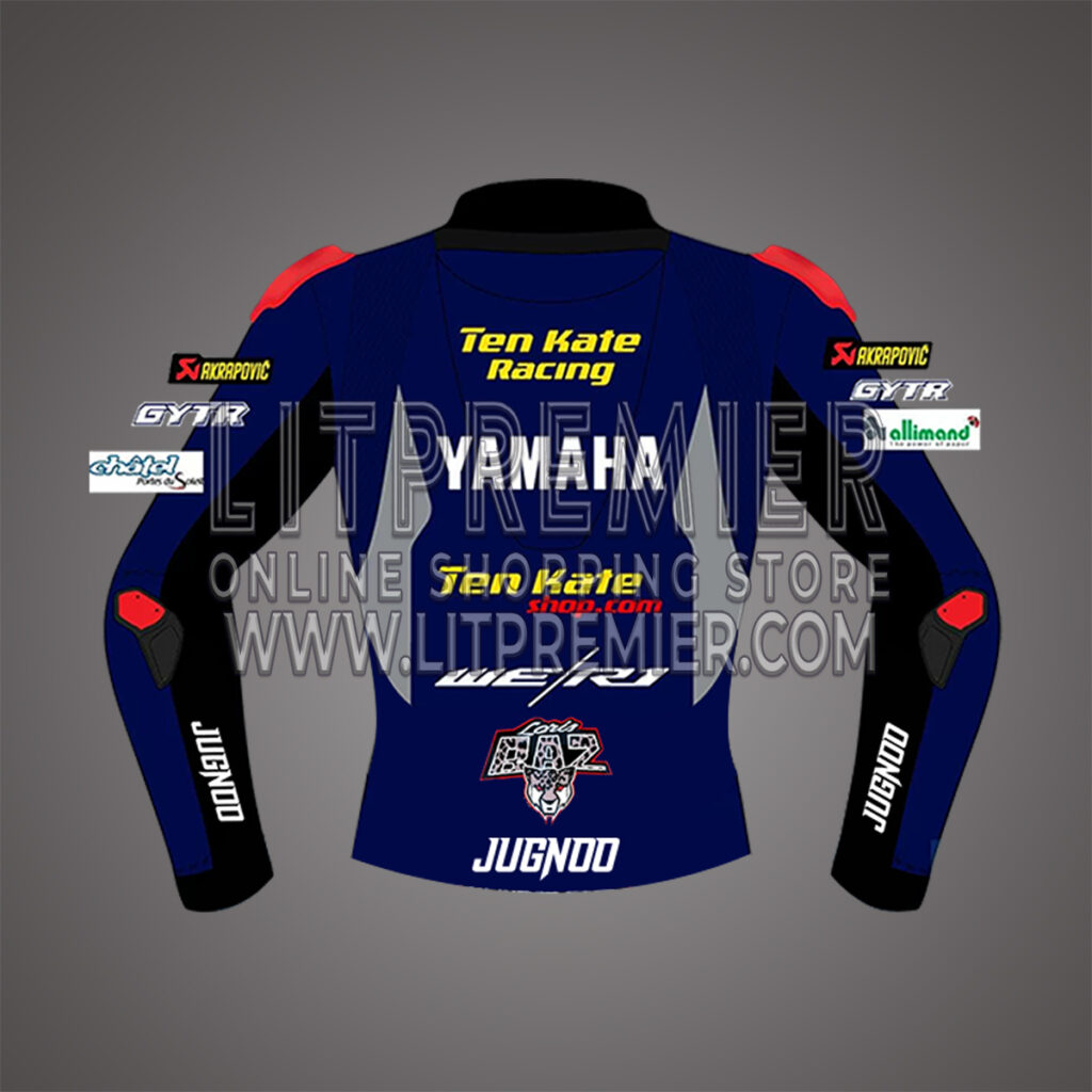 Loris Baz Yamaha Supermoto Riding Jacket Wsbk 2020 Loris Baz Yamaha Supermoto Riding Jacket Wsbk 2020 back